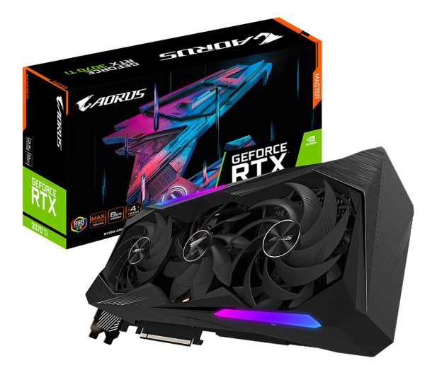 Gigabyte GeForce RTX 3070 Ti AORUS MASTER LHR 8GB GDDRX6 - 659844 - zdjęcie